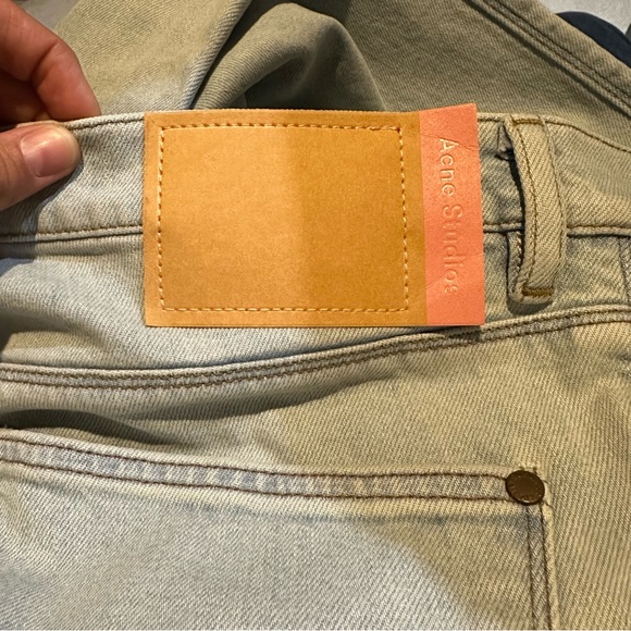 Acne Studios Max Slim Fit Jeans in Light Blue - Picture 5 of 9